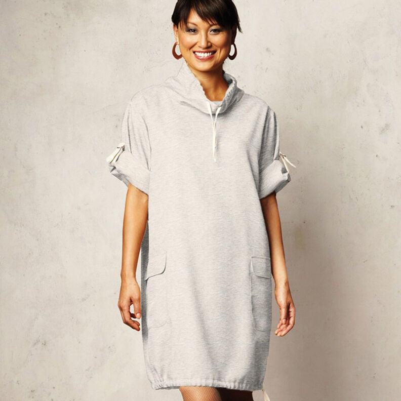 Let French Terry Melange – lysegrå,  image number 3