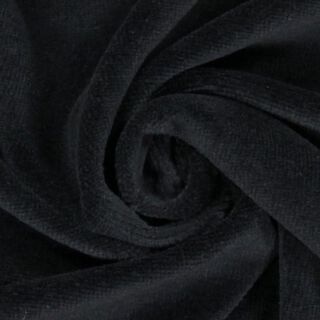 Nicki stof Ensfarvet – sort | Reststykke 80cm, 