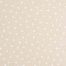 Dekorationsstof Halvpanama små hjerter – hvid/natur,  thumbnail number 1