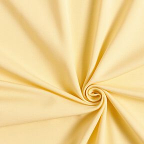 Bomuldsjersey Medium ensfarvet – vaniljegul, 