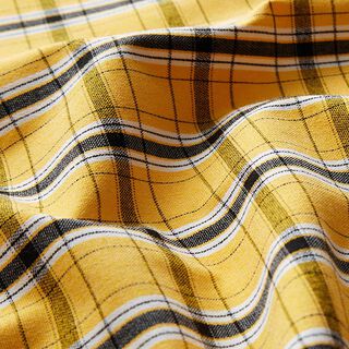 Bluse- & skjortestof ternet – gul, 