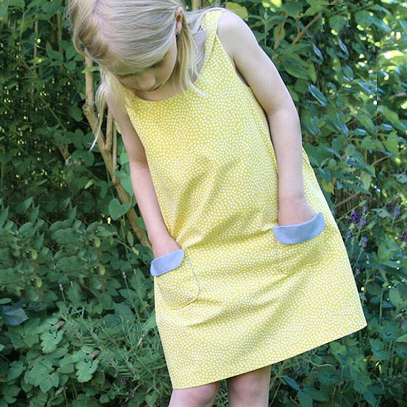 PINK - kjole og top med snoede stropper og lommer, Studio Schnittreif  | 74 - 140,  image number 3