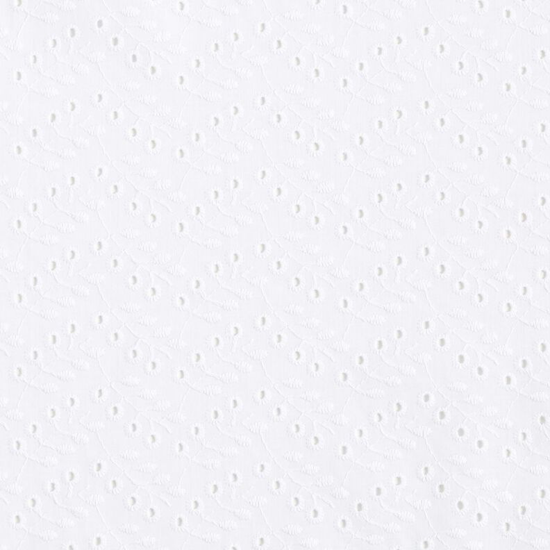 Batist Hulbroderi Bladranker &ndash; hvid,  image number 1