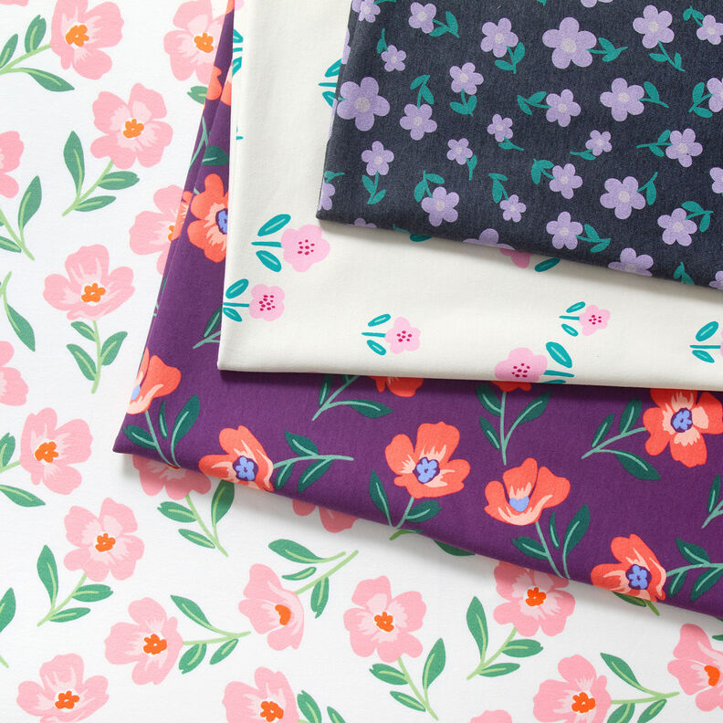 Sweatshirt blomster | by Poppy – antracit/syren,  image number 5