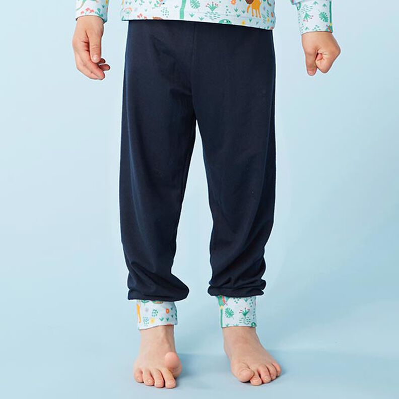 Viskose Jersey Medium – navy,  image number 4