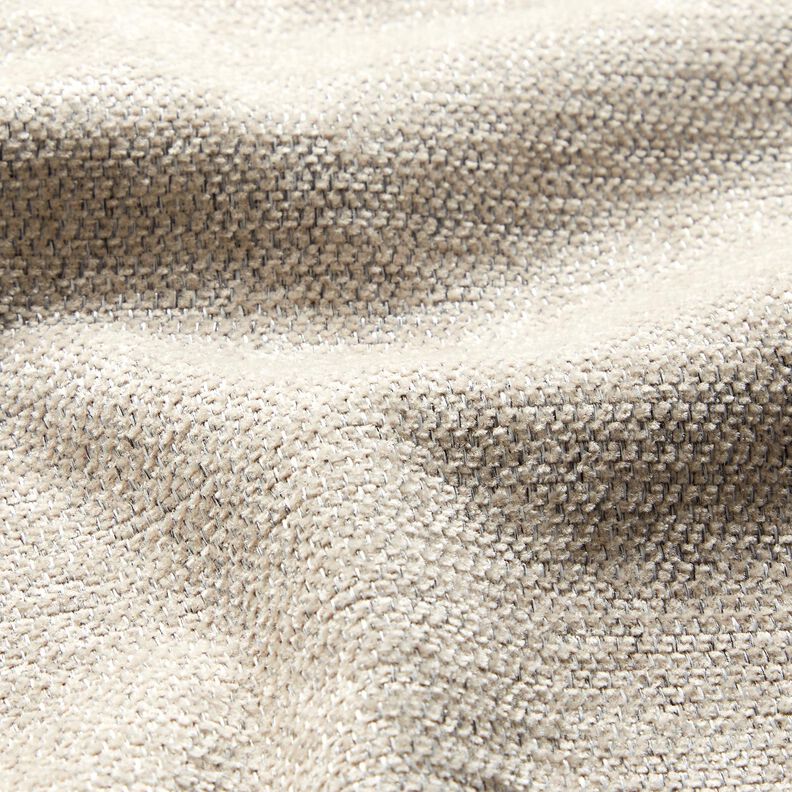 Polsterstof Chenille Melange – cashew/sølvgrå | Reststykke 80cm,  image number 2