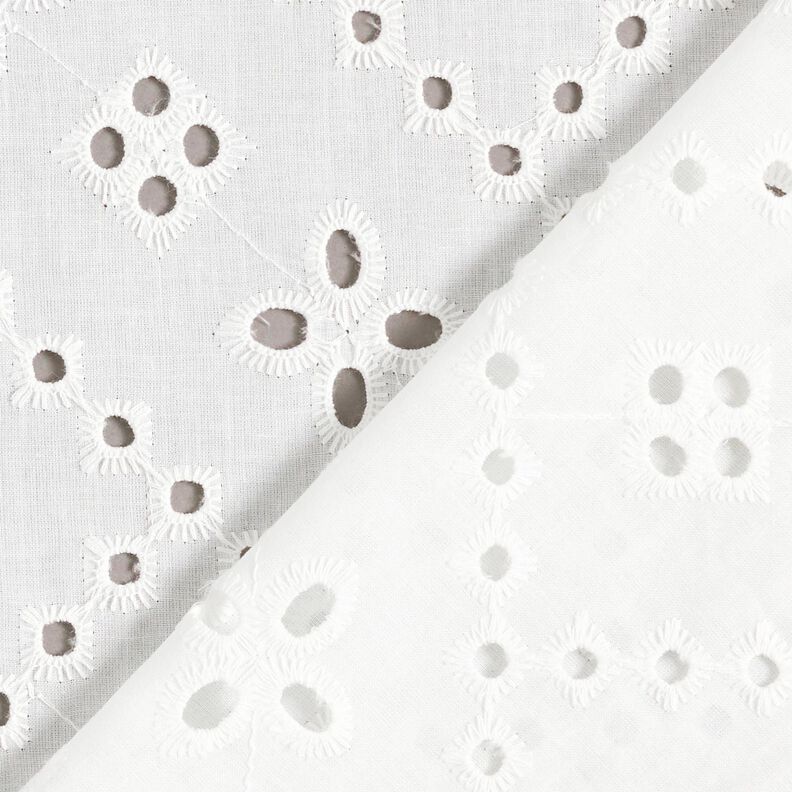 Bomuldsstof hulbroderi – hvid,  image number 4