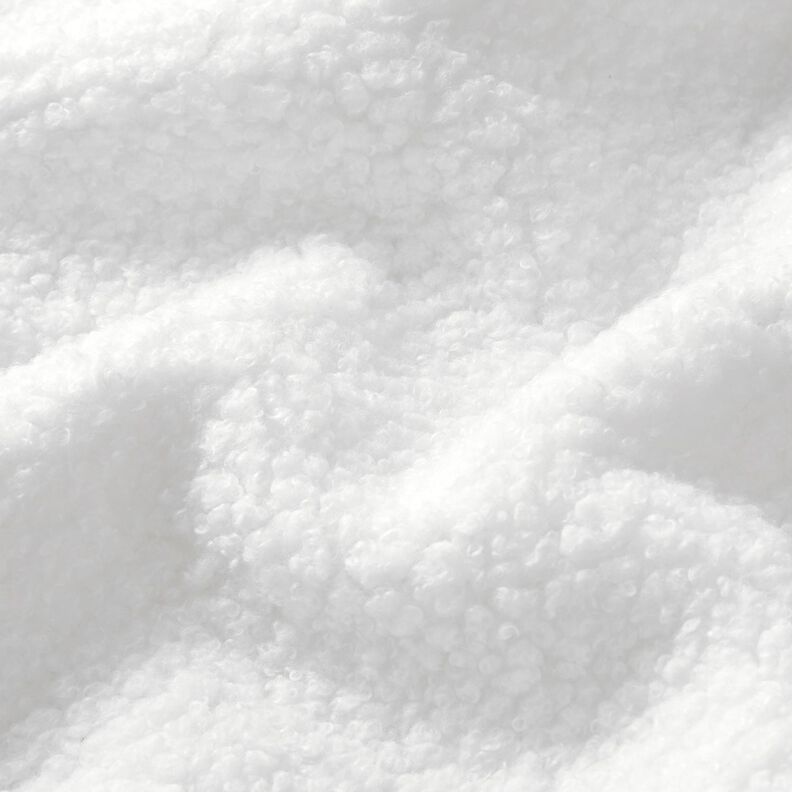 Polsterstof fåreskindslook – hvid,  image number 2