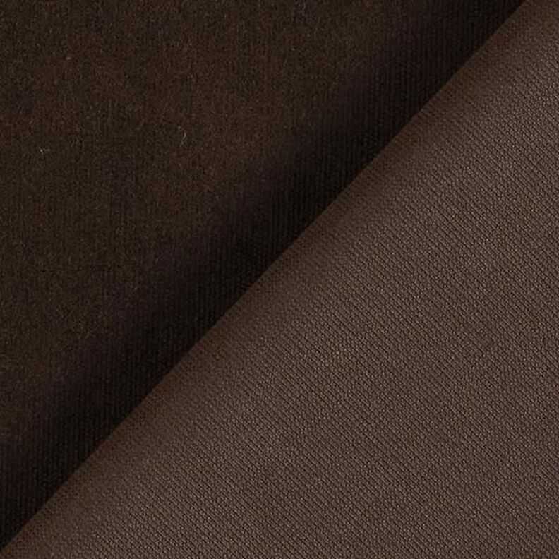 Stretch-fløjl Fincord ensfarvet – sortbrun,  image number 3