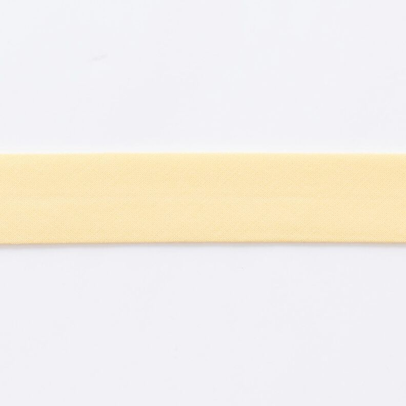Skråbånd Bio-bomuld [20 mm] – vaniljegul,  image number 1