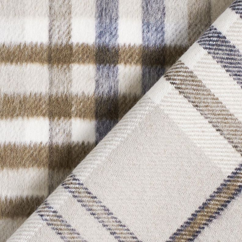 Frakkestof Uld-miks Angeraut tern – lys taupe/mocca,  image number 5