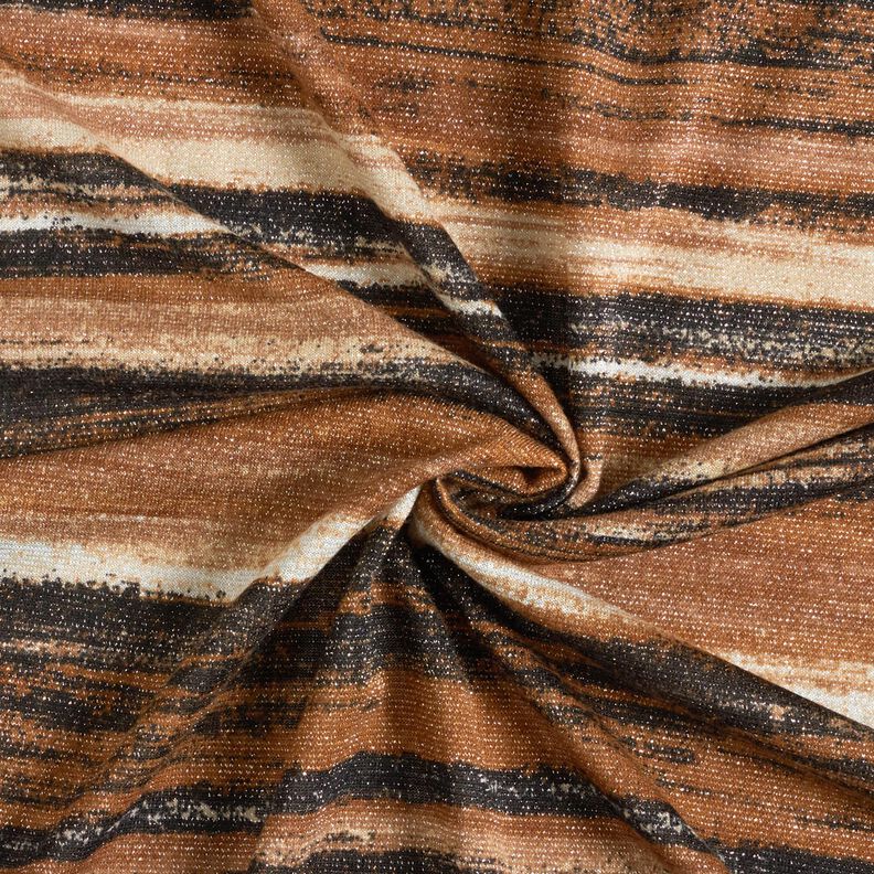 jersey glitter sl&oslash;rede striber &ndash; brun/sort,  image number 4