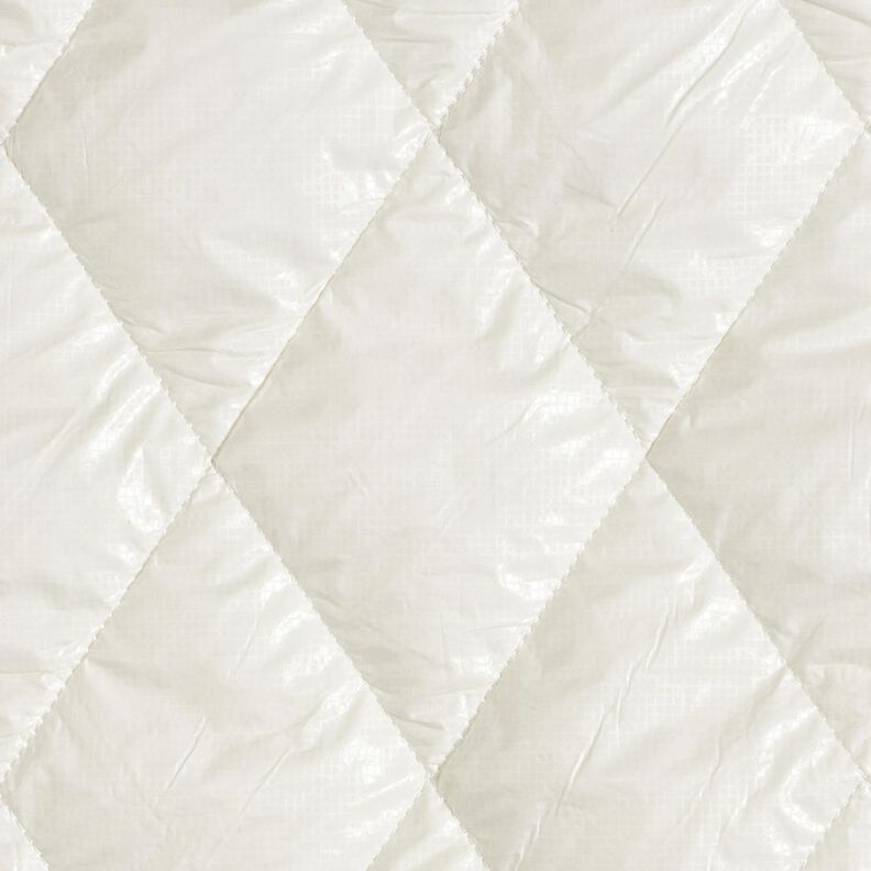 Quiltstof let glans romber – elfenben,  image number 1