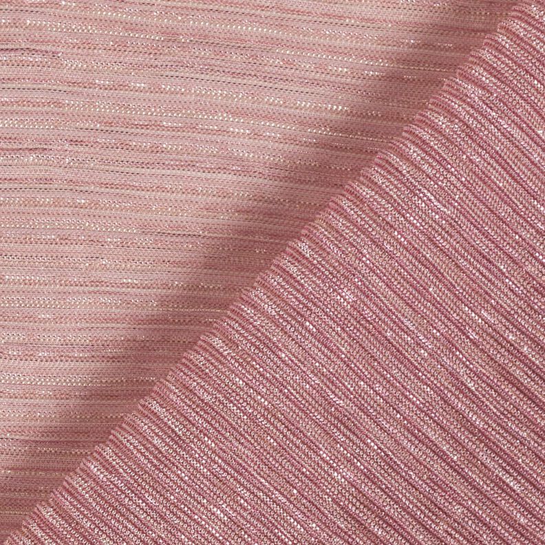 Gennemsigtig plissé glitterstriber – rosa,  image number 4
