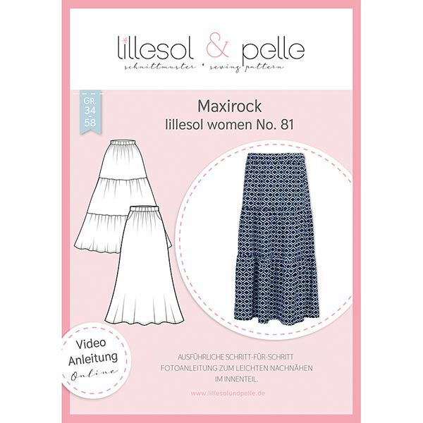 Maxi nederdel | Lillesol & Pelle No. 81 | 34-58,  image number 1