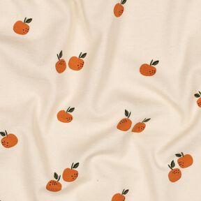 GOTS Bomuldsjersey appelsiner | Poppy Fabrics – lysebeige/karamel, 