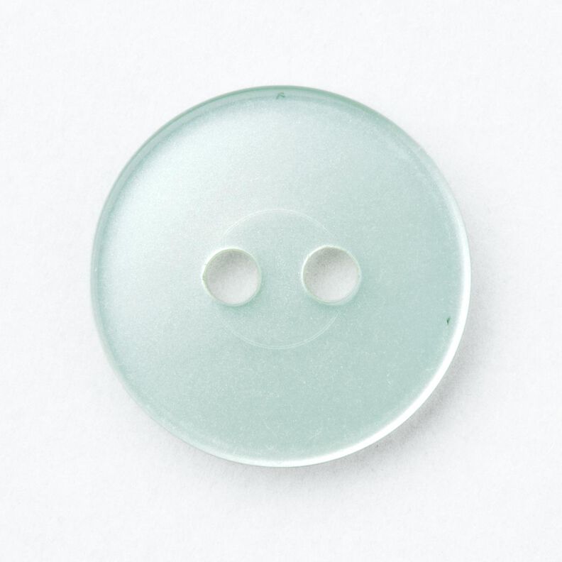 2-hulsknap blank [Ø 15 mm] – lys mint,  image number 1