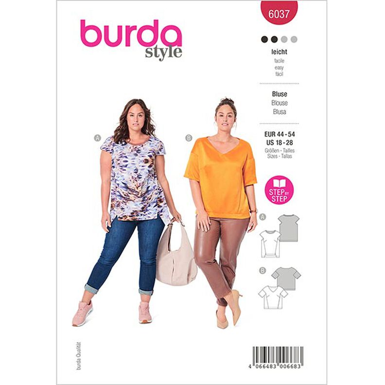 Bluse, Burda 6037 | 44 - 54,  image number 1