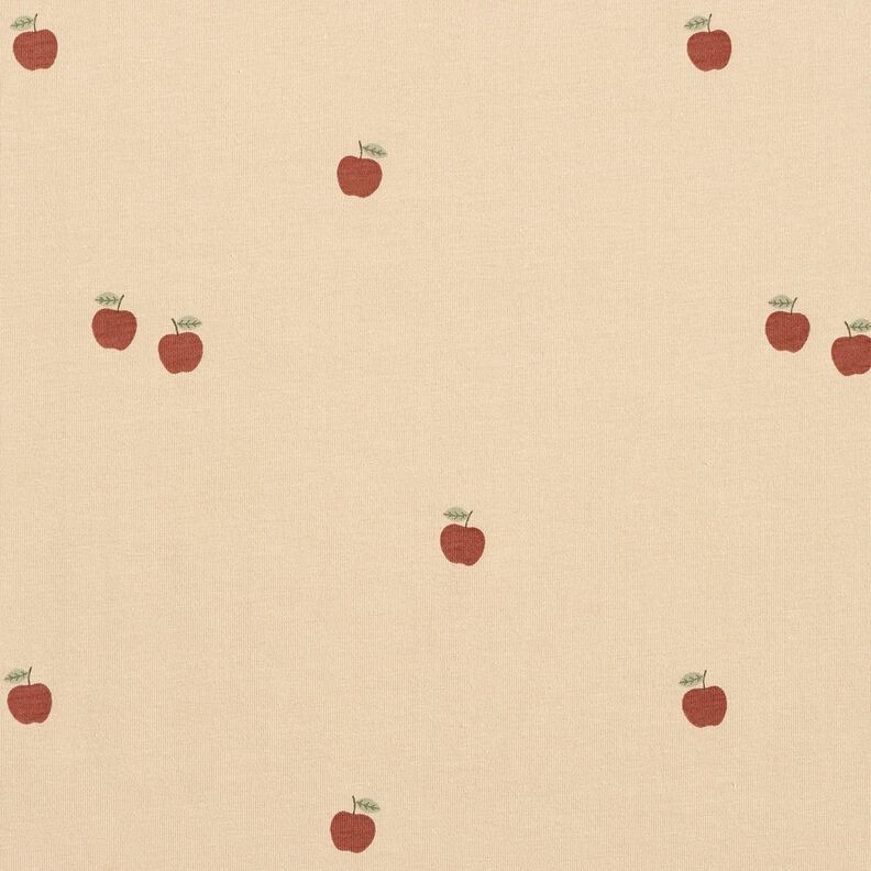 Bomuldsjersey sm&aring; &aelig;bler &ndash; sand,  image number 1