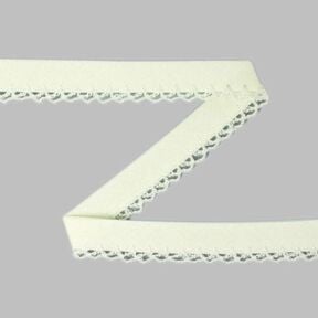 Skr&aring;b&aring;nd med h&aelig;klebort 11 &ndash; uldhvid, 