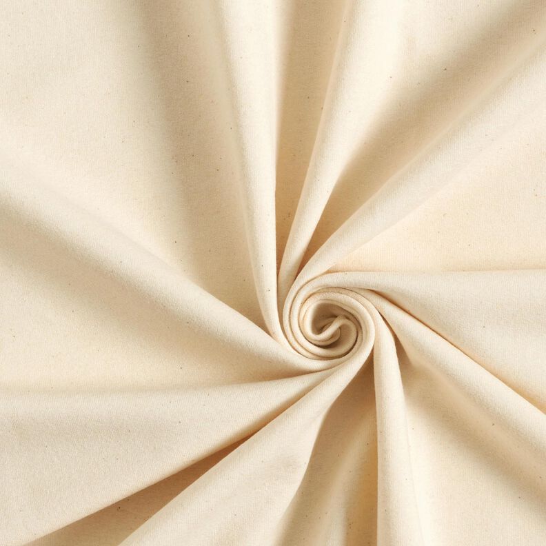 GOTS French Terry sommersweat ubleget | Tula – natur,  image number 1