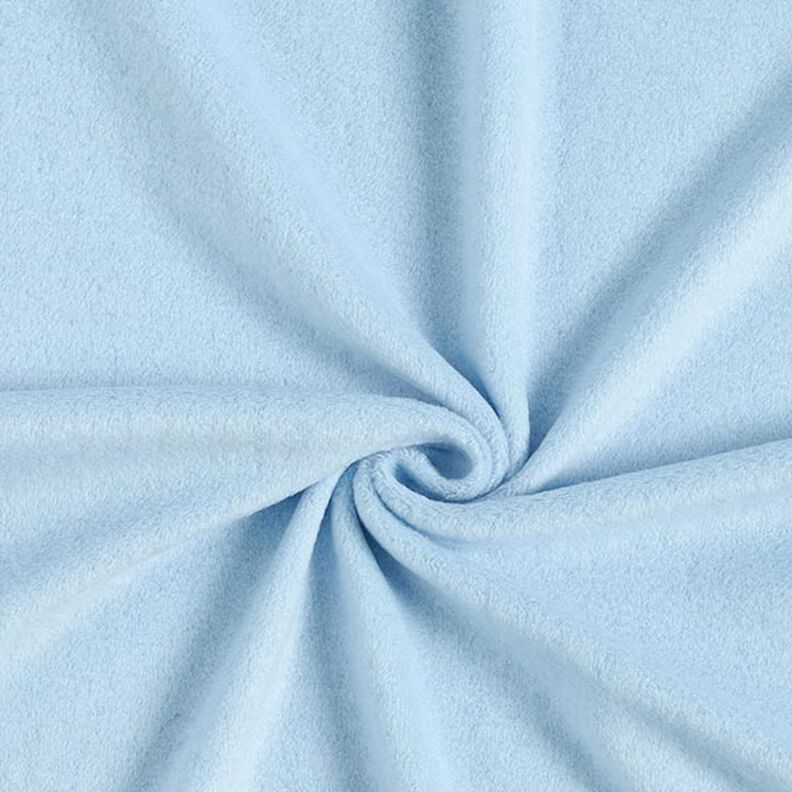 Cashmere fleece ensfarvet – lyseblå,  image number 1
