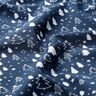 Bomuldsstof Poplin Små juletræer – marineblå/hvid,  thumbnail number 2