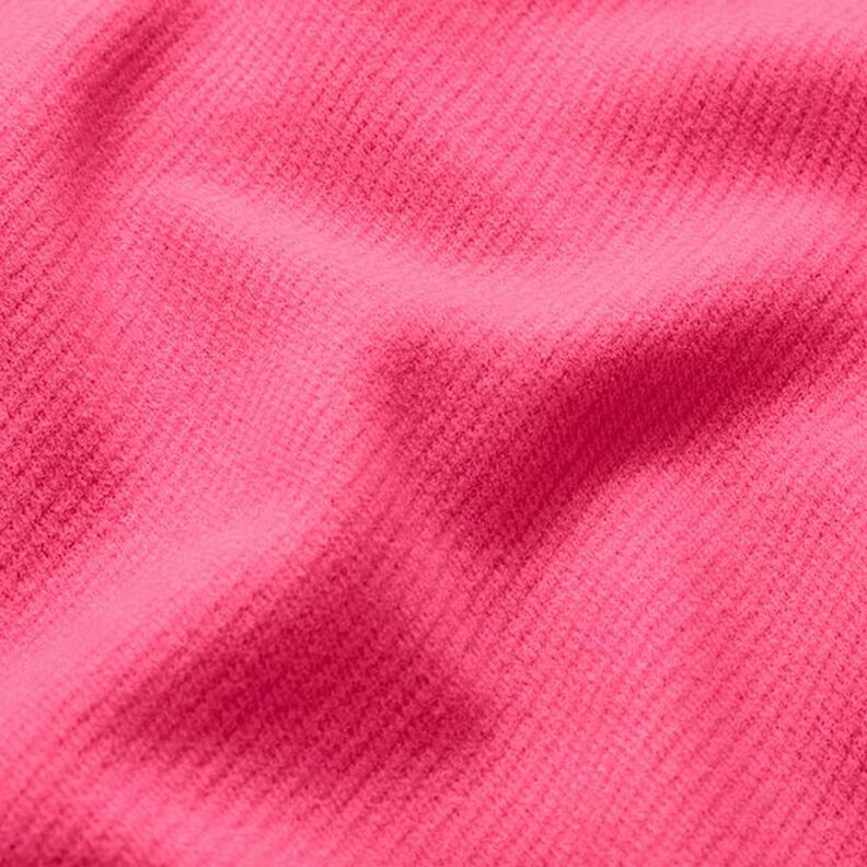 Frakkestof uldblanding ensfarvet – intens pink,  image number 2