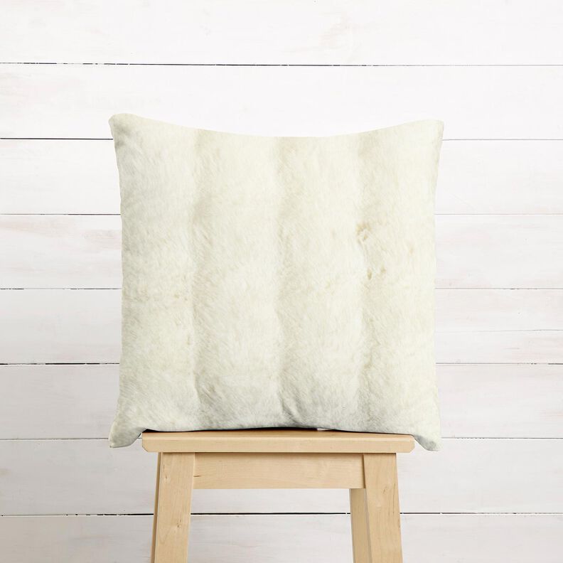 Kunstpels langt h&aring;r &ndash; uldhvid,  image number 6