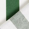 Dekorationsstof Canvas Striber – grøn/hvid,  thumbnail number 4