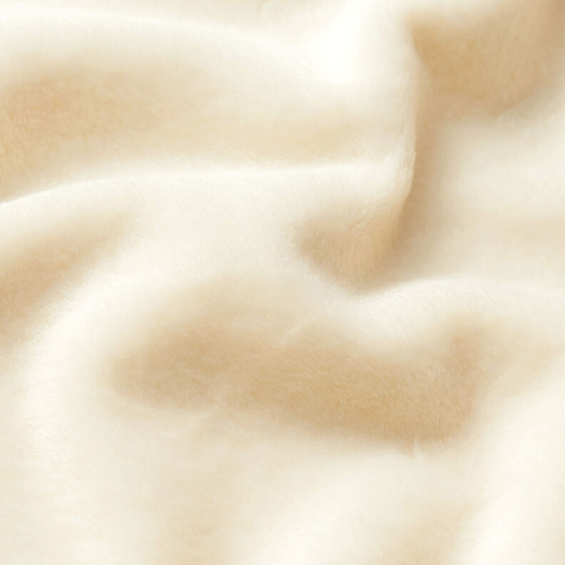 Nicki Fleece ensfarvet – creme,  image number 2