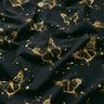Bomuldsjersey gyldne sommerfugle | Glitzerpüppi – sort,  thumbnail number 2