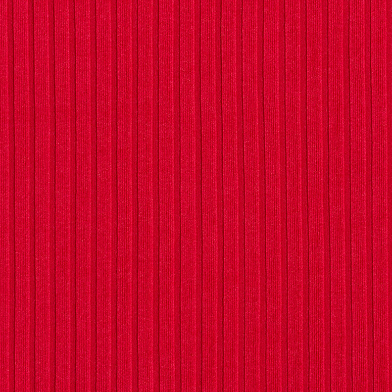 Ribstrik ensfarvet – rød,  image number 1