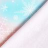 Bomuldsjersey Snefnug akvarel farveforløb | Glitzerpüppi – isblå/rosé,  thumbnail number 4