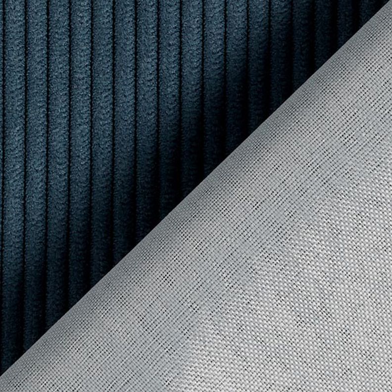 Polsterstof Fløjslook Fjord – natblå,  image number 3