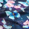 Bomuldsjersey glitrende sommerfugle og blomster | Glitzerpüppi  – natblå/isblå,  thumbnail number 2