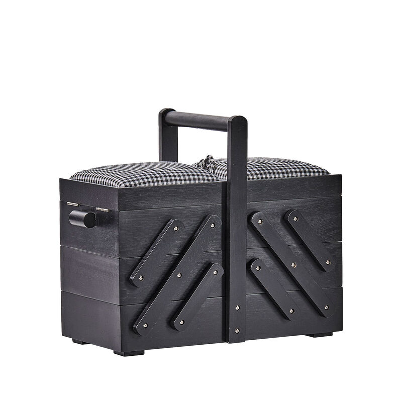 Sykasse Træ [36 x 19 x 30 cm] | Prym – sort,  image number 1