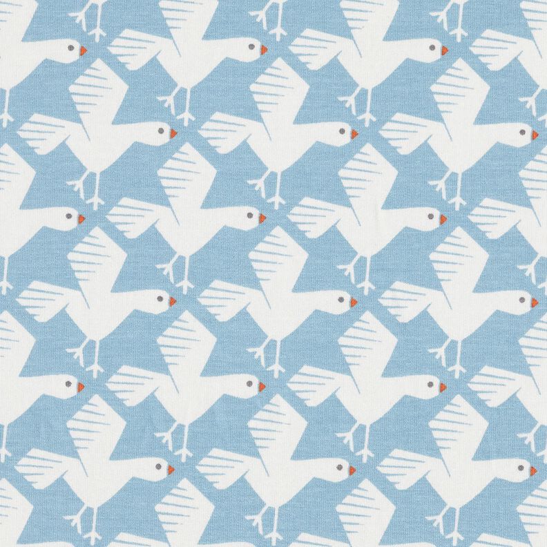 Sweatshirt lodden søde måger – lyseblå/hvid,  image number 1