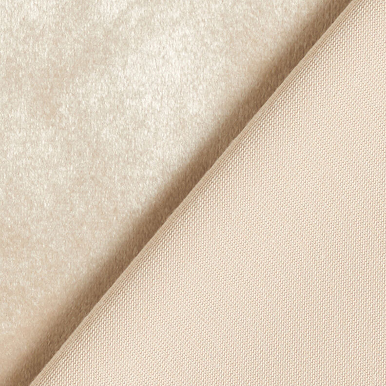 Dekorationsstof fløjl – lysebeige,  image number 3
