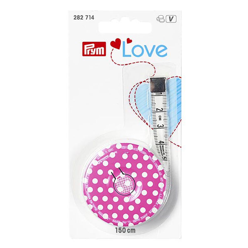 Rullemålebånd 150cm | Prym Love – pink,  image number 1