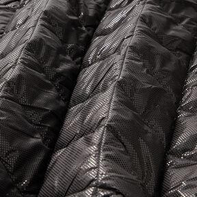 Quiltstof let glans romber – sort, 