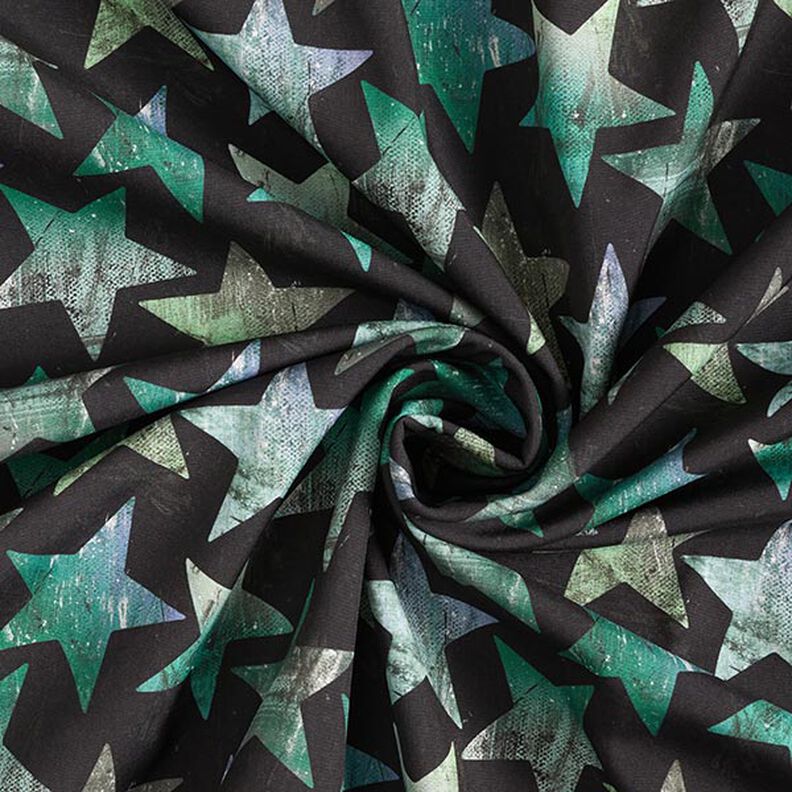 Softshell stjerner – sort/grøn,  image number 3