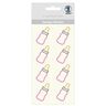 Design klistermærker sutteflasker pige [ 8 Styk ] – rosa/gul,  thumbnail number 1