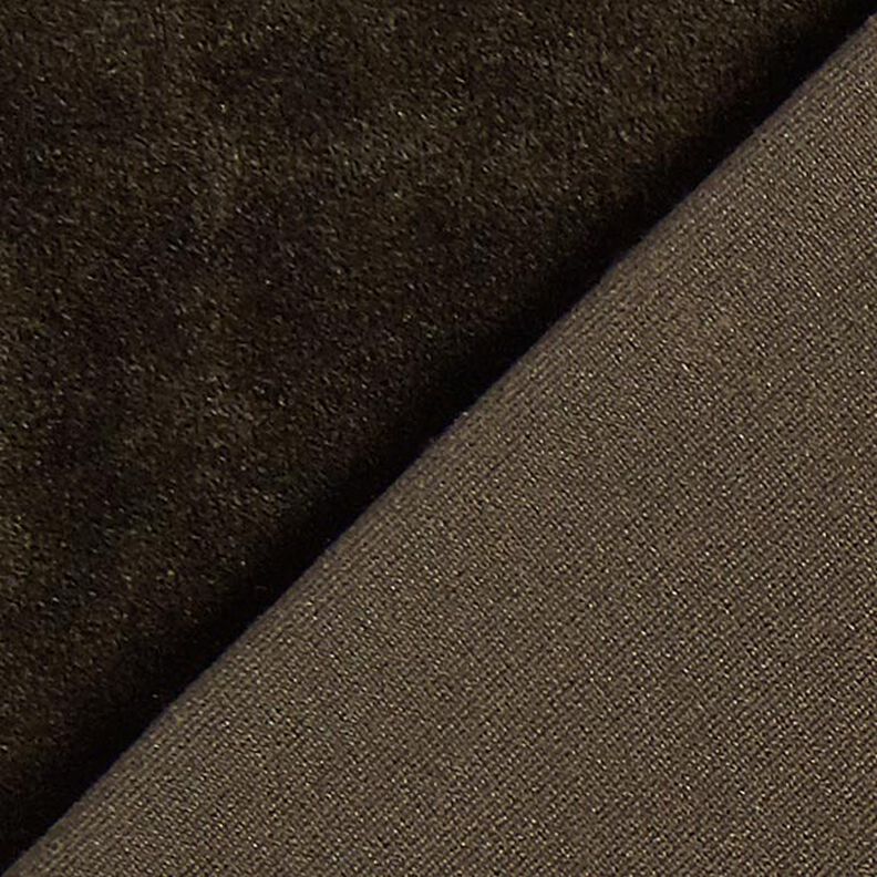 Strækfløjl Nicki – mørkebrun,  image number 3