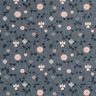 Bomuldsstof Poplin skandinavisk træpynt – skiffergrå,  thumbnail number 1