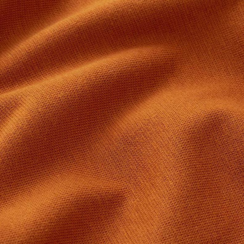 Rib stof ensfarvet – karamel,  image number 4
