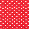 Bomuldspoplin store prikker – rød/hvid,  thumbnail number 1