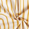 Dekorationsstof Halvpanama abstrakt stribet mønster – sennep/natur,  thumbnail number 3