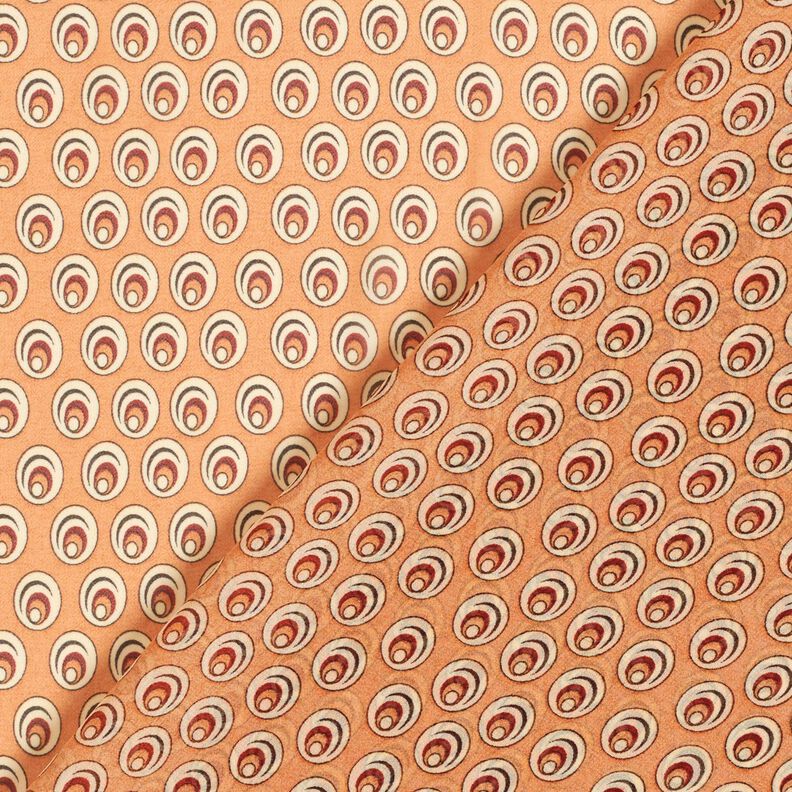 Chiffon påfugleøje – apricot/terracotta,  image number 4