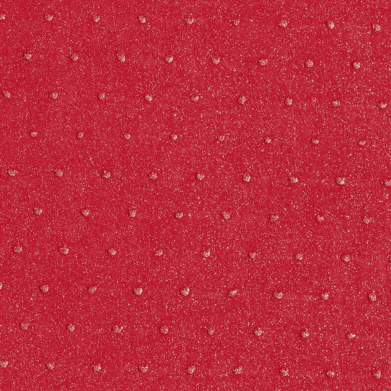 Bomuldsbatist dobby glimmer – rød,  image number 1